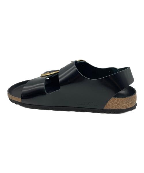 BIRKENSTOCK（ビルケンシュトック）BIRKENSTOCK (ビルケンシュトック) MILANO BIG BUCKLE ブラック サイズ:26.5の古着・服飾アイテム