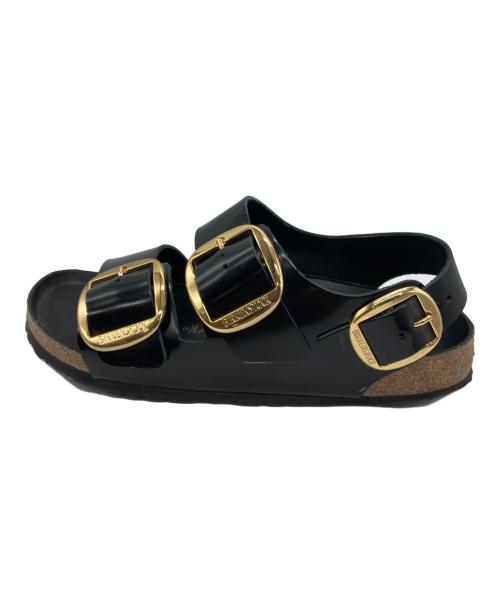 BIRKENSTOCK（ビルケンシュトック）BIRKENSTOCK (ビルケンシュトック) MILANO BIG BUCKLE ブラック サイズ:26.5の古着・服飾アイテム