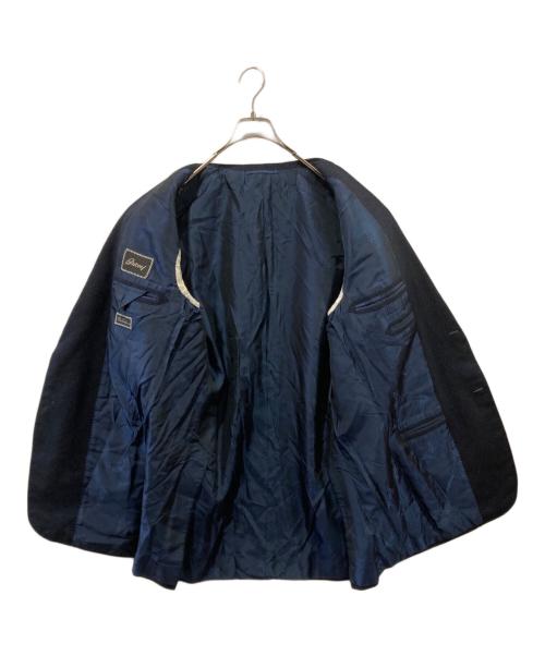 BRIONI（ブリオーニ）BRIONI (ブリオーニ) カシミヤテーラードジャケット ネイビー サイズ:52Rの古着・服飾アイテム