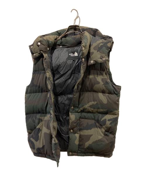 THE NORTH FACE（ザ ノース フェイス）THE NORTH FACE (ザ ノース フェイス) NOVELTY CAMP SIERRA VEST グリーン×ブラウン サイズ:Lの古着・服飾アイテム