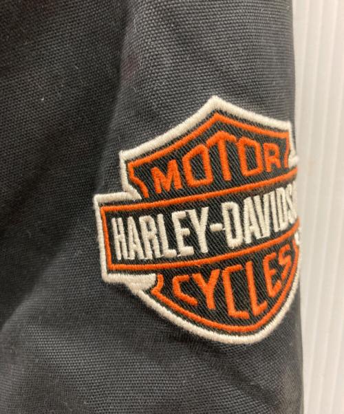 HARLEY-DAVIDSON（ハーレーダビッドソン）HARLEY-DAVIDSON (ハーレーダビッドソン) リバーシブルワークフーデッドジャケット ブラック×グレー サイズ:Sの古着・服飾アイテム