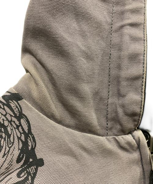 HARLEY-DAVIDSON（ハーレーダビッドソン）HARLEY-DAVIDSON (ハーレーダビッドソン) リバーシブルワークフーデッドジャケット ブラック×グレー サイズ:Sの古着・服飾アイテム