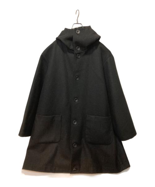 CINI VENEZIA（チニー ベネチア）CINI Venezia (チニー ベネチア) ウールフーデットコート ブラック サイズ:不明の古着・服飾アイテム