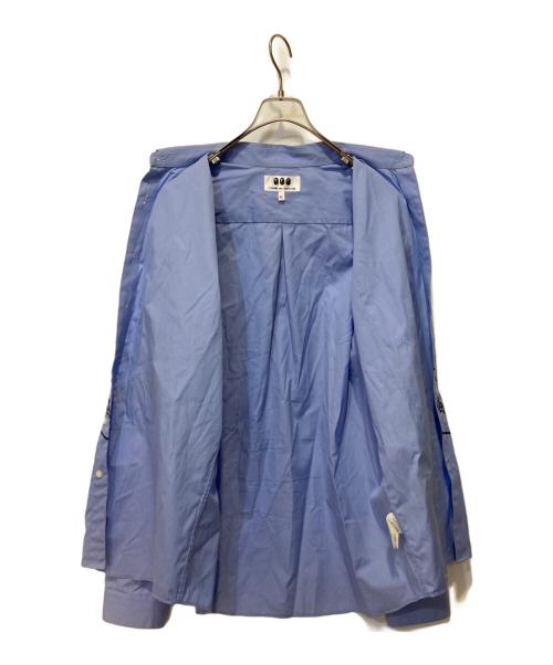 COMME des GARCONS（コムデギャルソン）COMME des GARCONS (コムデギャルソン) A BATHING APE (ア ベイシング エイプ) プリントシャツ ブルー サイズ:XXLの古着・服飾アイテム
