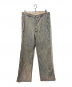 A.PRESSEアプレッセ）の古着「Vintage Prisoner Denim Trousers」｜ブルー