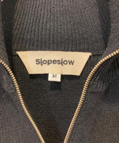 slopeslow（スロープスロウ）SLOPESLOW (スロープスロウ) ドライバーズニット ブラック サイズ:Mの古着・服飾アイテム