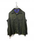 Needlesニードルズ）の古着「クレセント ジャガード クラシック シャツ」｜ブラック