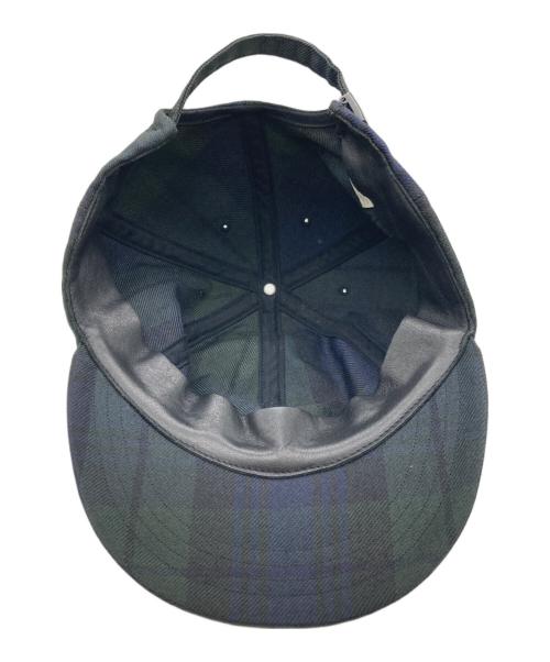 COMOLI（コモリ）COMOLI (コモリ) ブラックウオッチキャップ グリーンの古着・服飾アイテム