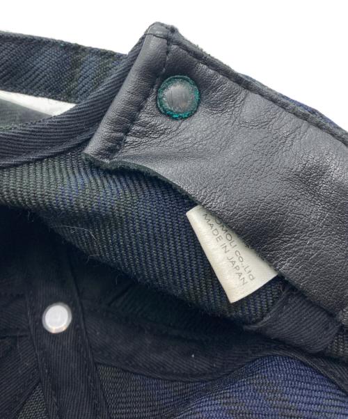 COMOLI（コモリ）COMOLI (コモリ) ブラックウオッチキャップ グリーンの古着・服飾アイテム