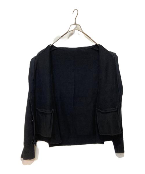 stein（シュタイン）stein (シュタイン) mole yarn Insideout Cardigan ブラック サイズ:Ｓの古着・服飾アイテム
