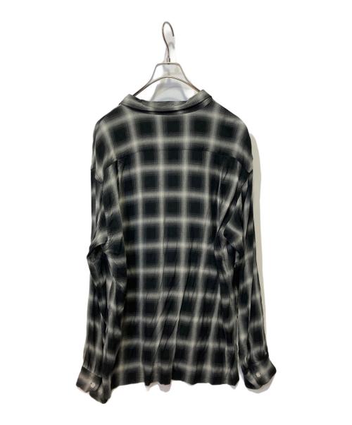 TOWN CRAFT（タウンクラフト）TOWN CRAFT (タウンクラフト) 60S LOOP COLLAR SHIRTS ブラック×グレー サイズ:Ｌの古着・服飾アイテム