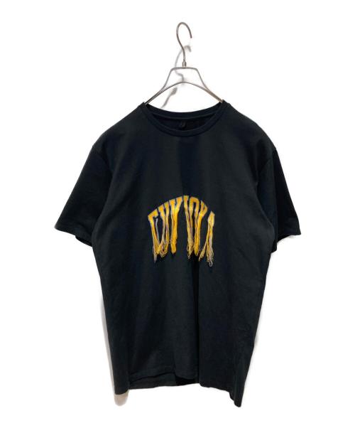 doublet（ダブレット）doublet (ダブレット) FRINGE EM BROIDERY PRINT T-SHIRT ブラック サイズ:Sの古着・服飾アイテム