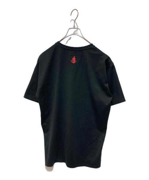 doublet（ダブレット）doublet (ダブレット) FRINGE EM BROIDERY PRINT T-SHIRT ブラック サイズ:Sの古着・服飾アイテム