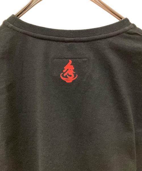 doublet（ダブレット）doublet (ダブレット) FRINGE EM BROIDERY PRINT T-SHIRT ブラック サイズ:Sの古着・服飾アイテム