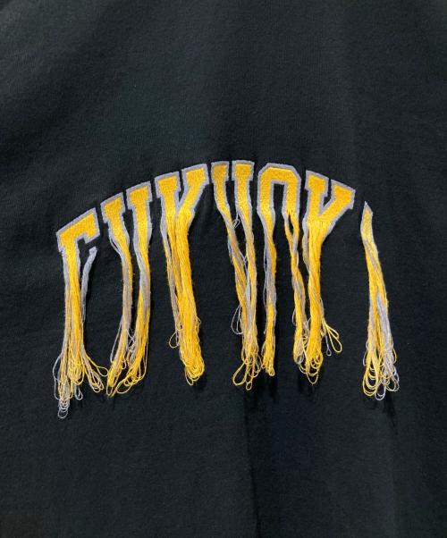 doublet（ダブレット）doublet (ダブレット) FRINGE EM BROIDERY PRINT T-SHIRT ブラック サイズ:Sの古着・服飾アイテム