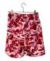 A BATHING APE (アベイシングエイプ) Camo Shark Sweat Shorts レッド サイズ:S：12000円