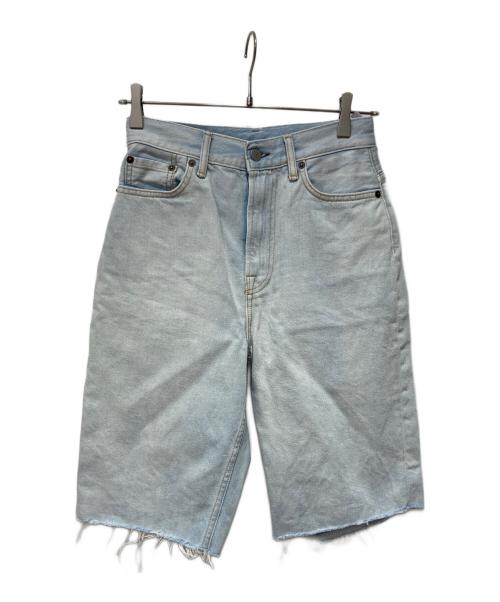 Acne studios（アクネ ストゥディオズ）ACNE STUDIOS (アクネ ストゥディオズ) カットオフデニムショートパンツ ブルー サイズ:W28の古着・服飾アイテム