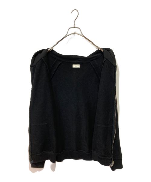 Saint Laurent Paris（サンローランパリ）Saint Laurent Paris (サンローランパリ) Studs Zip Up Hoodie ブラック サイズ:Sの古着・服飾アイテム