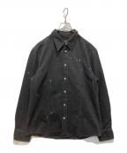 MM6 Maison Margielaエムエムシックスメゾンマルジェラ）の古着「デニムシャツ」｜ブラック