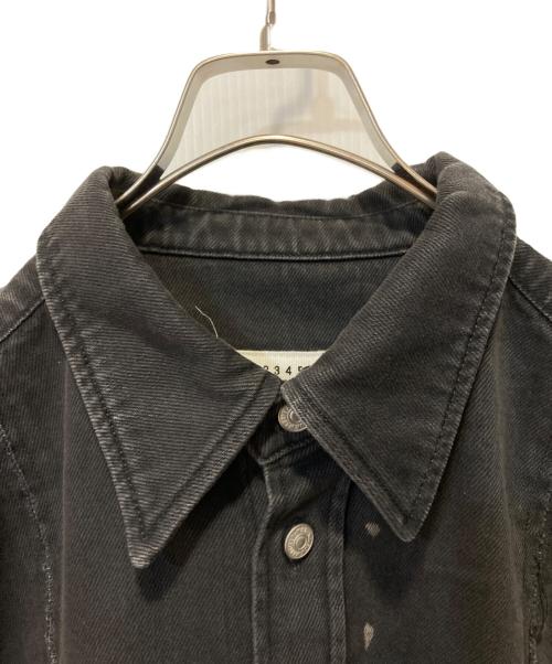 MM6 Maison Margiela（エムエムシックスメゾンマルジェラ）MM6 Maison Margiela (エムエムシックスメゾンマルジェラ) デニムシャツ ブラック サイズ:48の古着・服飾アイテム