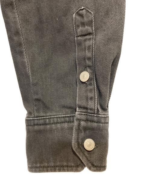 MM6 Maison Margiela（エムエムシックスメゾンマルジェラ）MM6 Maison Margiela (エムエムシックスメゾンマルジェラ) デニムシャツ ブラック サイズ:48の古着・服飾アイテム