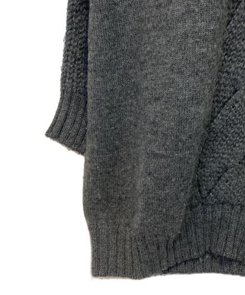 JUNYA WATANABE COMME des GARCONS（(ジュンヤワタナベ コムデギャルソン）JUNYA WATANABE COMME des GARCONS ((ジュンヤワタナベ コムデギャルソン) ケーブルニット グレー サイズ:Ｓの古着・服飾アイテム