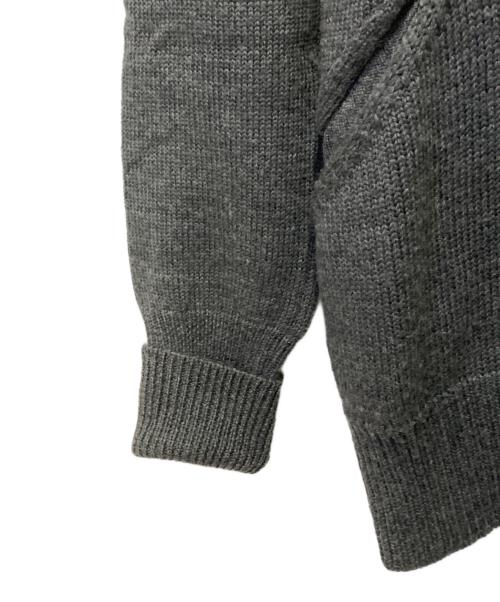 JUNYA WATANABE COMME des GARCONS（ジュンヤワタナベ コムデギャルソン）JUNYA WATANABE COMME des GARCONS ((ジュンヤワタナベ コムデギャルソン) ショールカラーニット グレー サイズ:Ｓの古着・服飾アイテム