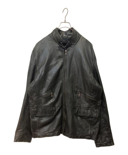 BANANA REPUBLIC（バナナリパブリック）BANANA REPUBLIC (バナナリパブリック) レザージャケット ブラック サイズ:Lの古着・服飾アイテム