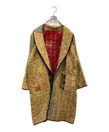 freada（フリーダ）の古着「リバーシブルリメイク刺し子キルトガウン」｜オレンジ