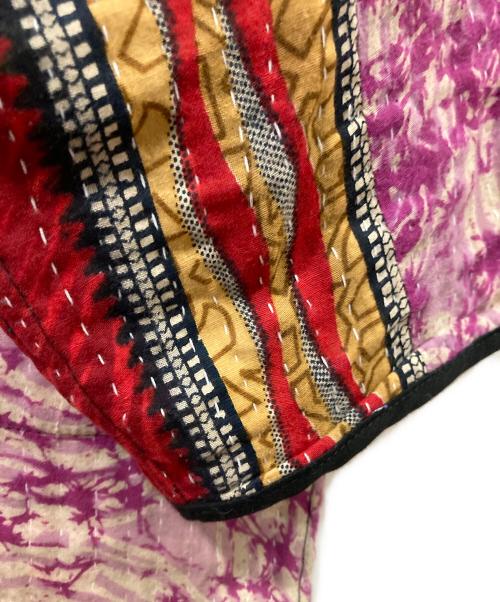 freada（フリーダ）Freada (フリーダ) リバーシブルリメイク刺し子キルトガウン オレンジ サイズ:FREEの古着・服飾アイテム