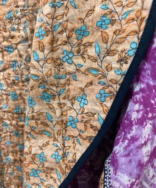 freada（フリーダ）Freada (フリーダ) リバーシブルリメイク刺し子キルトガウン オレンジ サイズ:FREEの古着・服飾アイテム