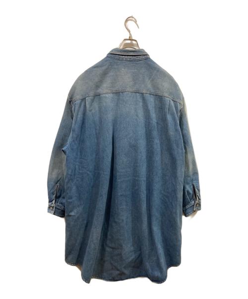 MM6 Maison Margiela（エムエムシックスメゾンマルジェラ）MM6 Maison Margiela (エムエムシックスメゾンマルジェラ) デニムシャツワンピース レッド サイズ:Ｓの古着・服飾アイテム