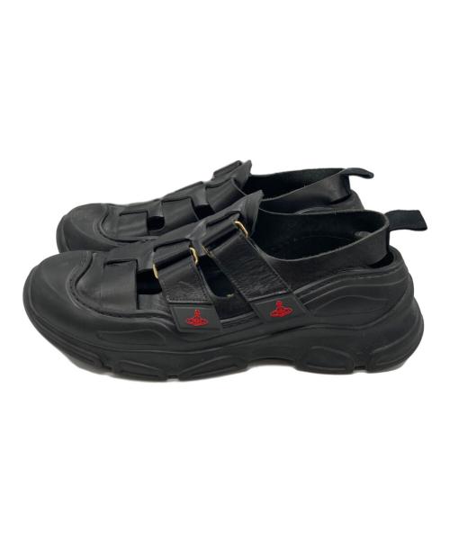 Vivienne Westwood（ヴィヴィアンウエストウッド）Vivienne Westwood (ヴィヴィアンウエストウッド) Catch Stomper Sandals ブラック サイズ:444の古着・服飾アイテム