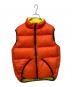 FEATHERED FRIENDS（フェザードフレンズ）の古着「ダウンベスト」｜オレンジ