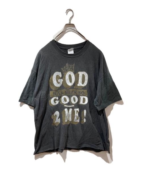 Hanes（ヘインズ）Hanes (ヘインズ) プリントTシャツ ブラック サイズ:XLの古着・服飾アイテム