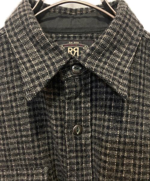 RRL（ダブルアールエル）RRL (ダブルアールエル) ウールチェックシャツ グレー サイズ:Mの古着・服飾アイテム