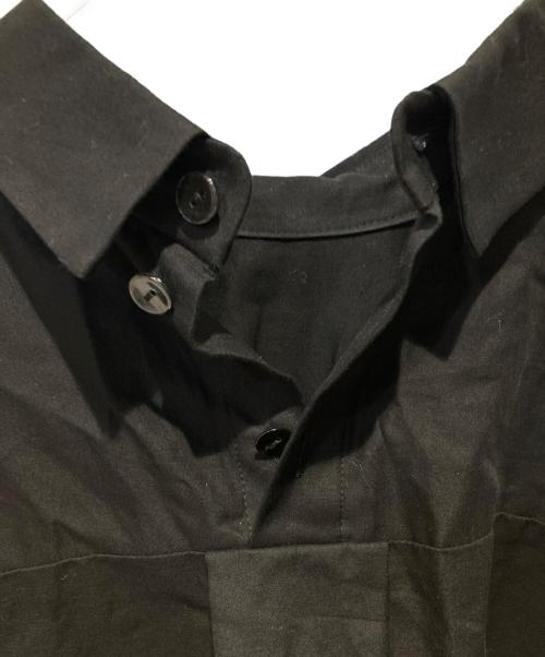 ENFOLD（エンフォルド）ENFOLD (エンフォルド) ギャザースリーブ プルオーバー シャツ ブラック サイズ:Mの古着・服飾アイテム