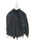 ENFOLD (エンフォルド) ギャザースリーブ プルオーバー シャツ ブラック サイズ:M：12000円