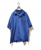 POLO RALPH LAURENポロ・ラルフローレン）の古着「オープンカラーシャツ」｜ブルー