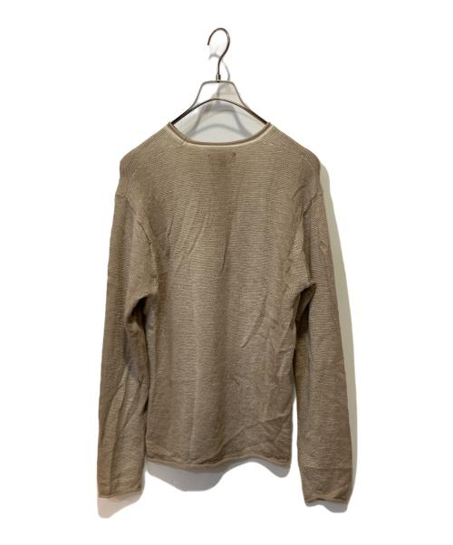 stussy（ステューシー）stussy (ステューシー) SHADOW STRIPE SWEATER ベージュ サイズ:Ｓの古着・服飾アイテム