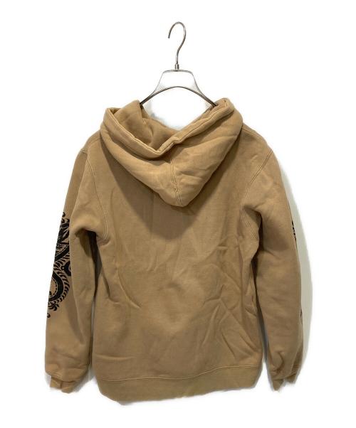 stussy（ステューシー）stussy (ステューシー) ドラゴンプルオーバーパーカー ベージュ サイズ:ＸＳの古着・服飾アイテム