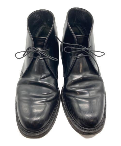 JOHNSTON&MURPHY（ジョンストン＆マーフィー）JOHNSTON&MURPHY (ジョンストン＆マーフィー) チャッカブーツ ブラック サイズ:43の古着・服飾アイテム