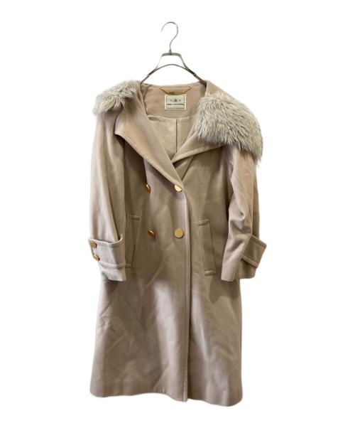 GRACE CONTINENTAL（（グレースコンチネンタル）GRACE CONTINENTAL (（グレースコンチネンタル) フードファーコート アイボリー サイズ:36の古着・服飾アイテム