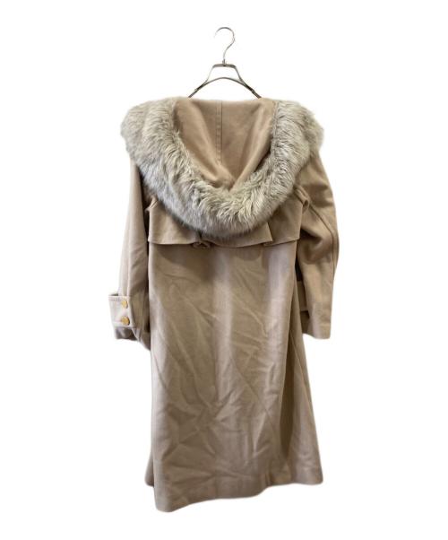 GRACE CONTINENTAL（（グレースコンチネンタル）GRACE CONTINENTAL (（グレースコンチネンタル) フードファーコート アイボリー サイズ:36の古着・服飾アイテム