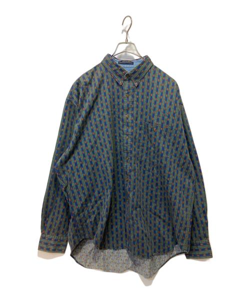 RALPH LAUREN（ラルフローレン）RALPH LAUREN (ラルフローレン) 総柄シャツ グリーン サイズ:XLの古着・服飾アイテム