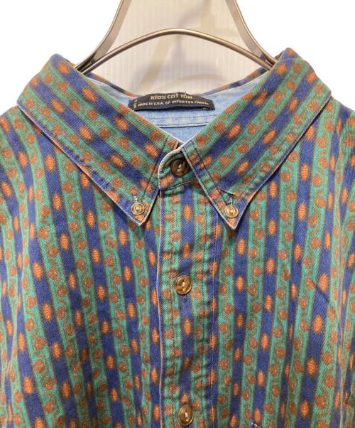 RALPH LAUREN（ラルフローレン）RALPH LAUREN (ラルフローレン) 総柄シャツ グリーン サイズ:XLの古着・服飾アイテム