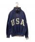 POLO RALPH LAUREN（ポロ・ラルフローレン）の古着「ハーフジップスウェット」｜ネイビー