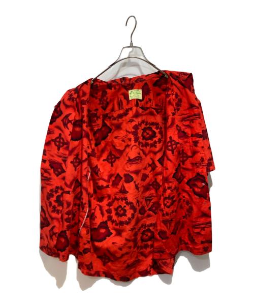 ui maikai（ウイマイカイ）ui maikai (ウイマイカイ) 60’s アロハシャツ レッド×ブラック サイズ:表記無しの古着・服飾アイテム