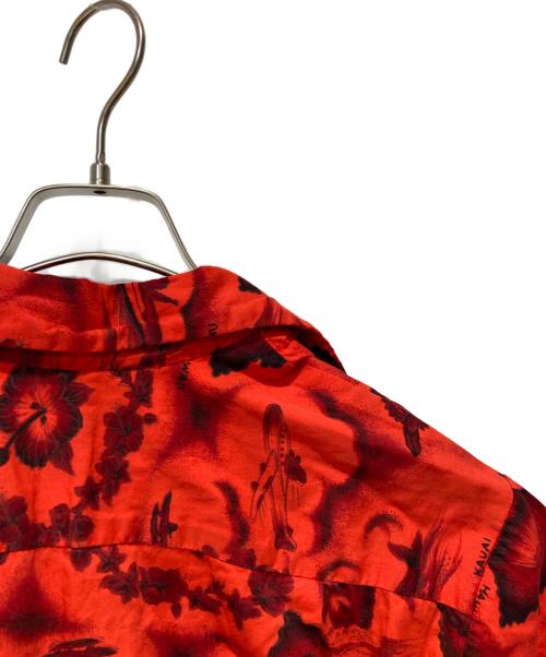 ui maikai（ウイマイカイ）ui maikai (ウイマイカイ) 60’s アロハシャツ レッド×ブラック サイズ:表記無しの古着・服飾アイテム