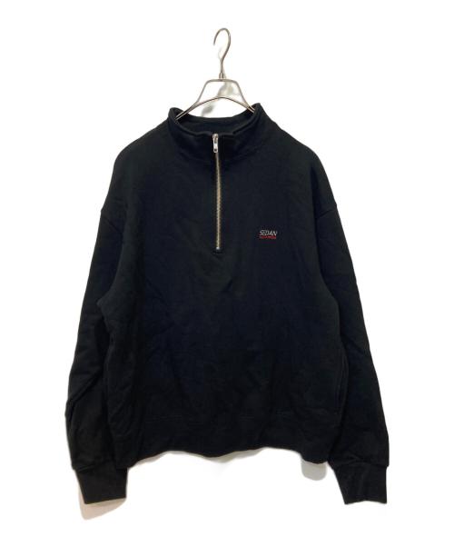 SEDAN ALL-PURPOSE（セダンオールパーパス）SEDAN ALL-PURPOSE (セダンオールパーパス) ジップアップスウェット ブラック サイズ:Lの古着・服飾アイテム